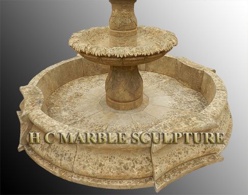 Custom Made Antique 3 Tier Stone Fountain