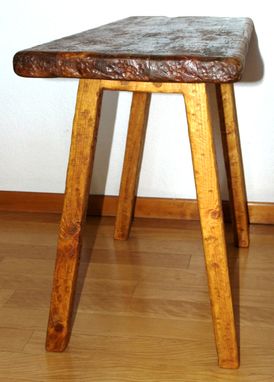 Custom Made Reclaimed Wood Rustic End Table, Entry Table, Hall Table By Rustic Furniture Hut
