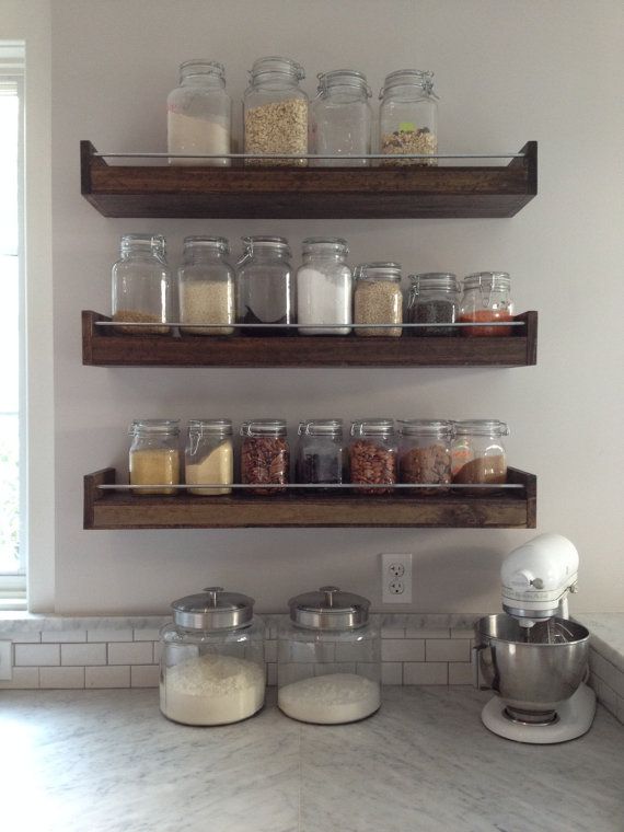 Hand Made Industial Floating Shelf Industrial Spice Rack