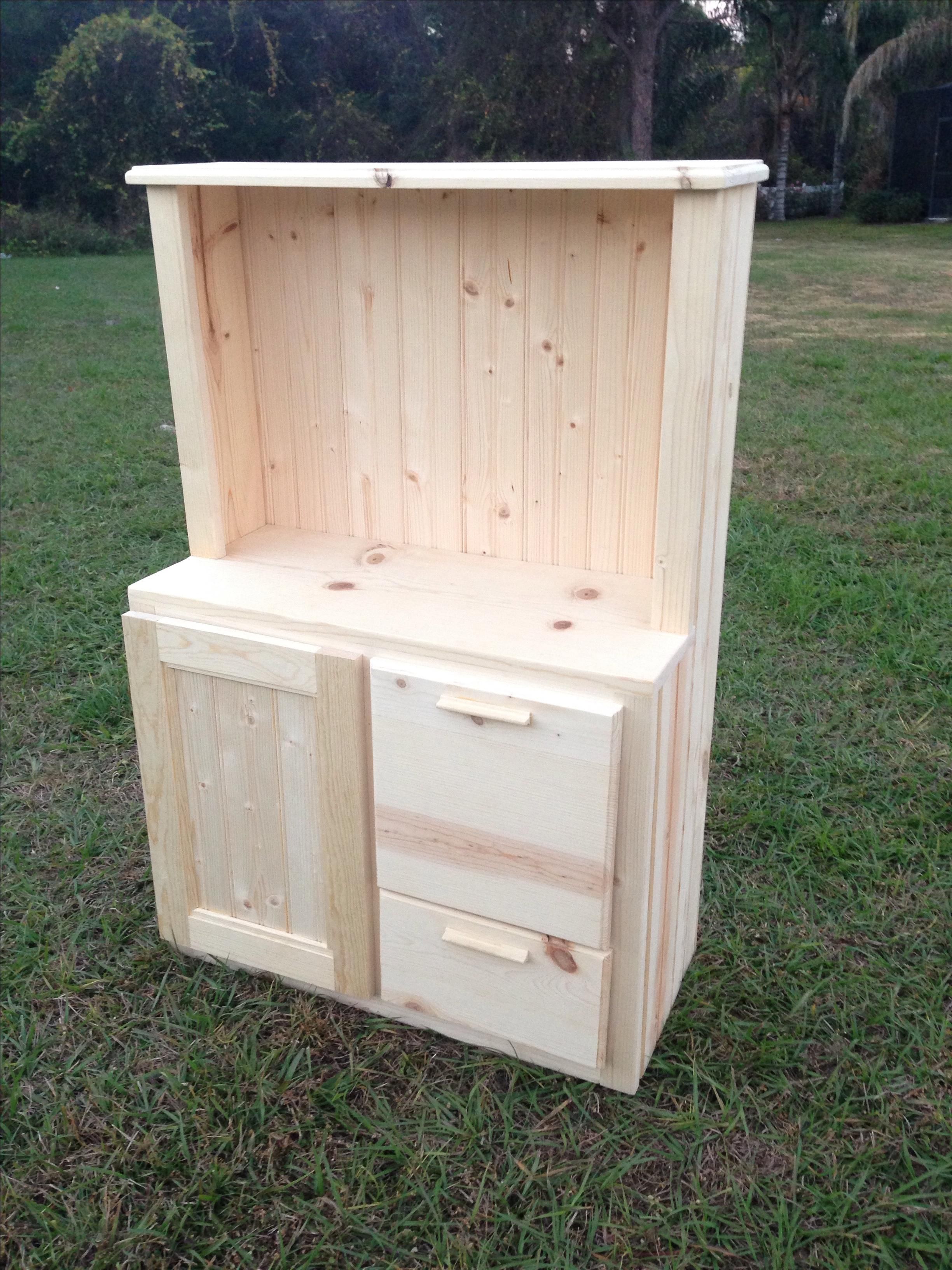 Buy Handmade Toy Kitchen Hutch, made to order from Jemma Custom