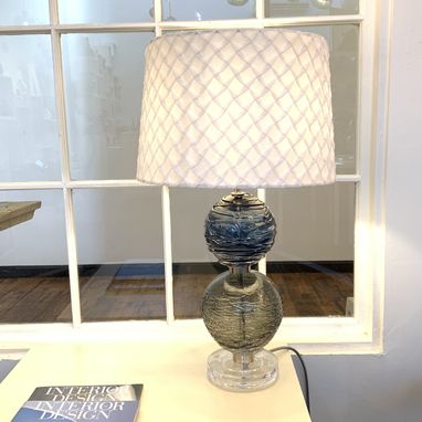 Custom Made Stella Stacked Table Lamp Lighting Hand Blown Glass