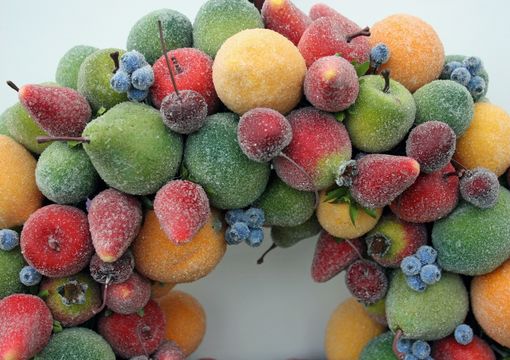 Custom Made Sugared Fruit Wreath