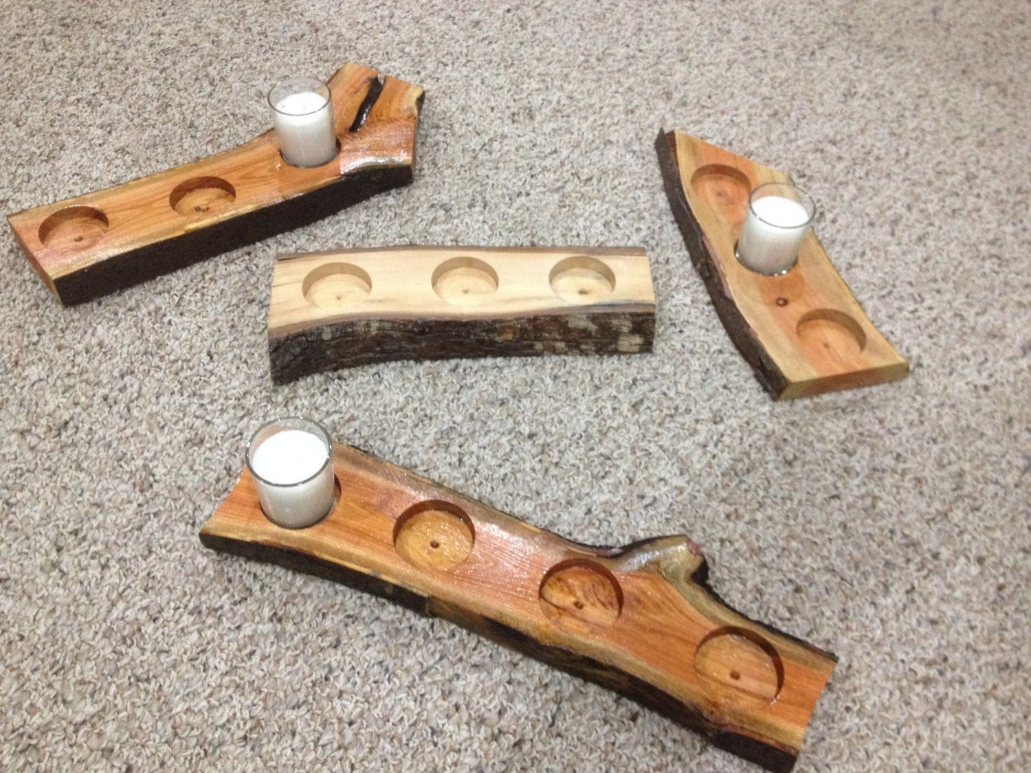 Custom Made Candle Holders by Live Edge Woodcrafts