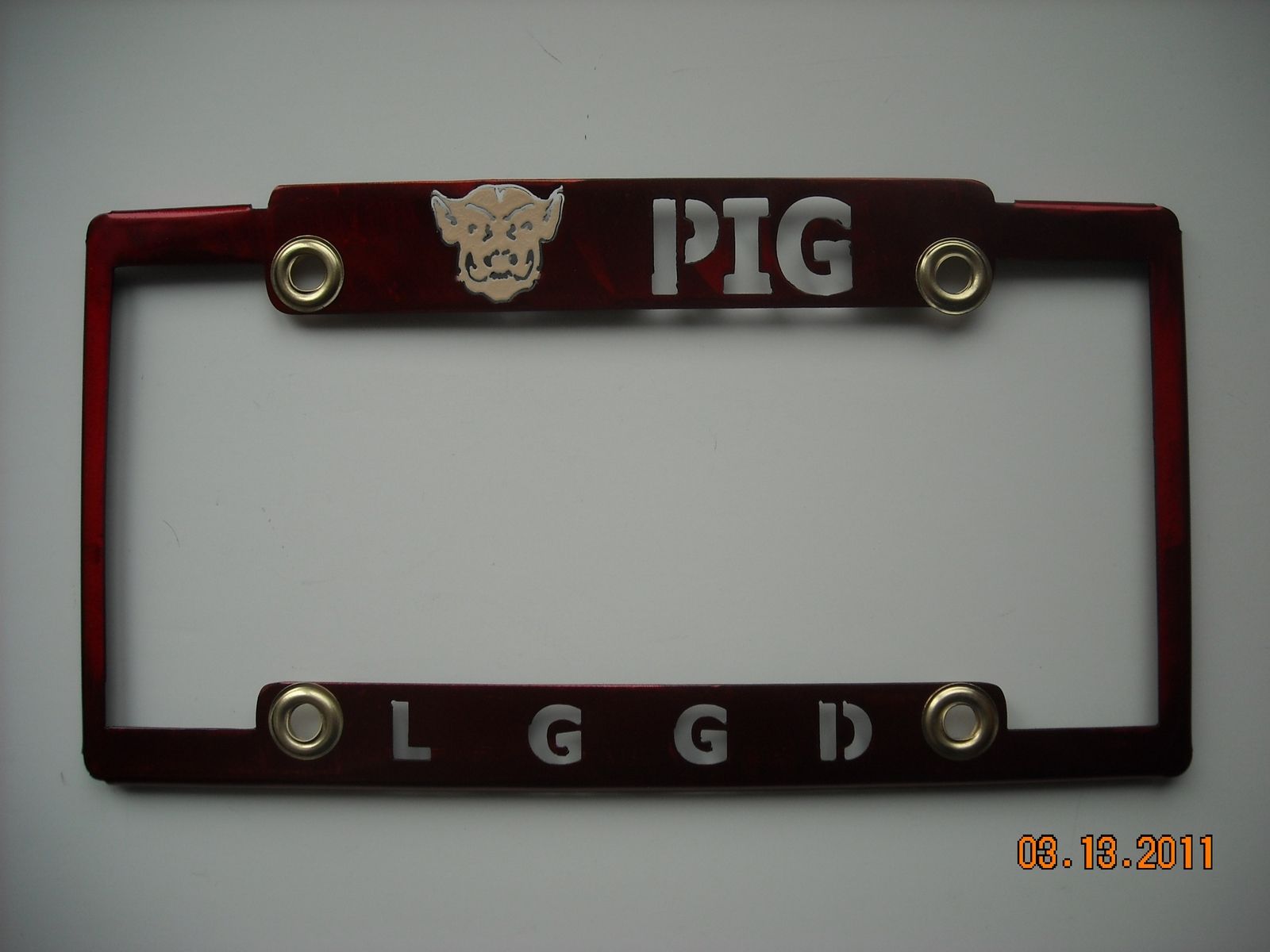 Handmade Custom License Plate Holder by Superior IronArtz Llc