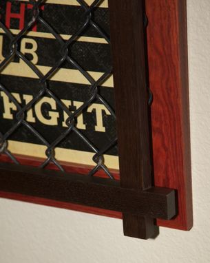 Custom Made Cage Fight Poster Frame / Mma