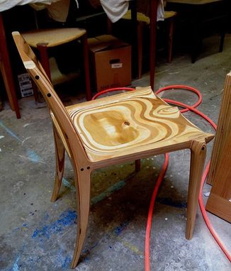 Custom Made Baltic Birch Plywood Low-Back Chair