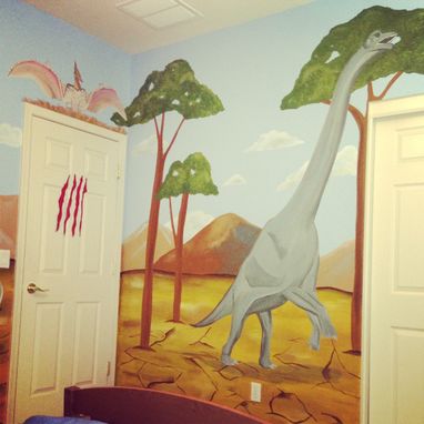 Custom Made Dinosaur Mural