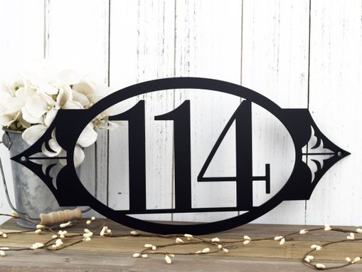 Custom Made Metal House Number Sign