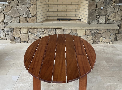 Custom Made Oval Mahogany Table