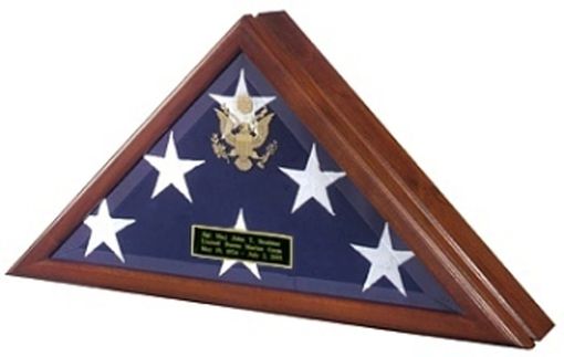 Custom Made Flag Display Case With Front Openning