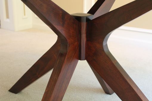 Custom Made "Montego" Modern Oval Walnut Dining Table