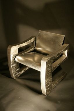 Custom Made Curvaceous Modern Steel Chair // (Min. Shipping $450+)