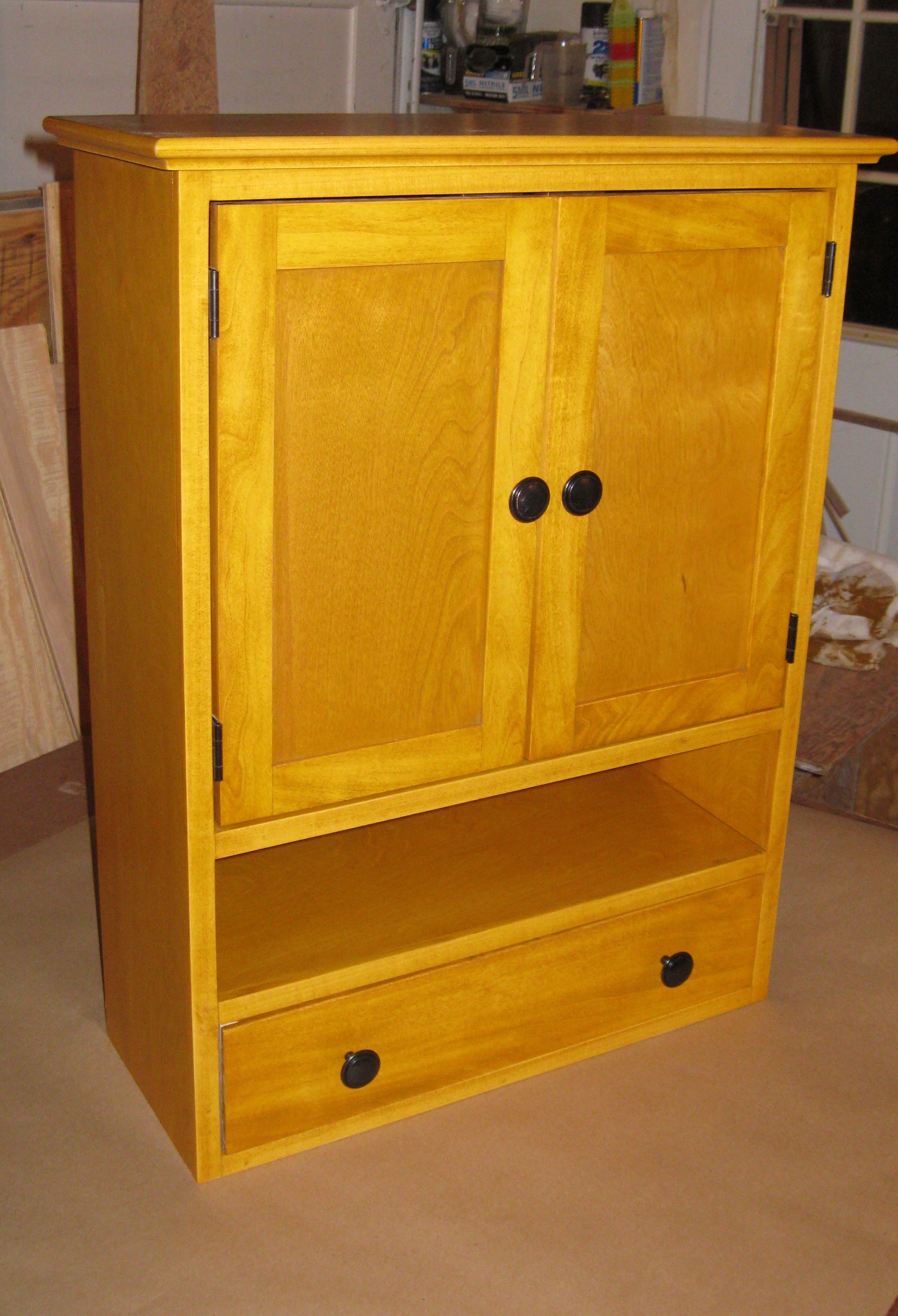 Buy Handmade Bathroom Wall Cabinet, made to order from J&S Woodworks of