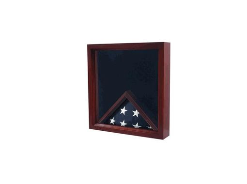 Custom Made Military Flag And Certificate Display Case