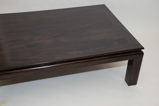 Custom Made Black Mahogany Coffee Table