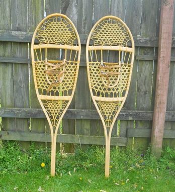 Custom Made Handmade Wooden Snowshoes