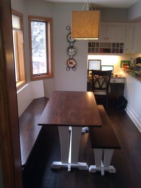 Custom Made Trestle Table And Bench
