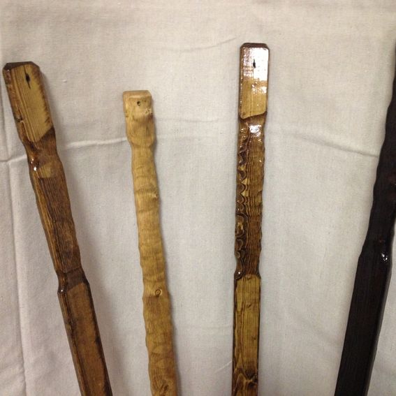 Custom Flat Wooden Rustic Hiking Sticks by Rustic Hiking Sticks ...