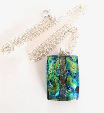Custom Made Pendant With Sterling Silver Bail And Chain - 5 Color Options