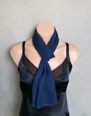 Custom Made Navy Blue Scarf