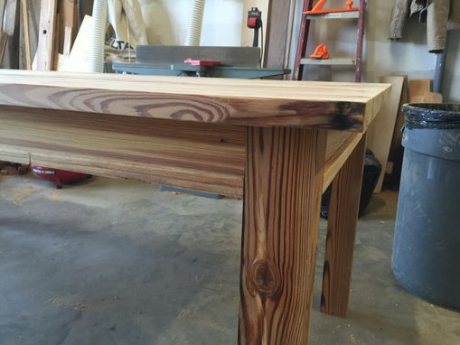 Custom Made Heart Pine Dining Table