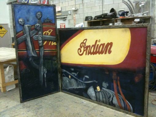 Custom Made Indian Motorcycle Painting