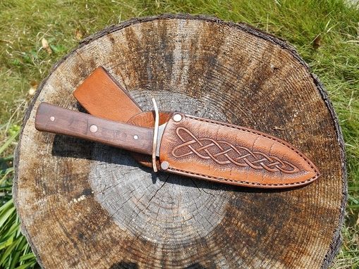 Custom Made Celtic Knotwork Knife Sheath