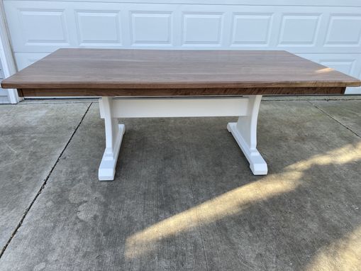 Custom Made Walnut Tresstle Table