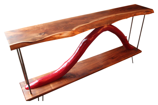 Custom Made Reclaimed Walnut & Driftwood Table