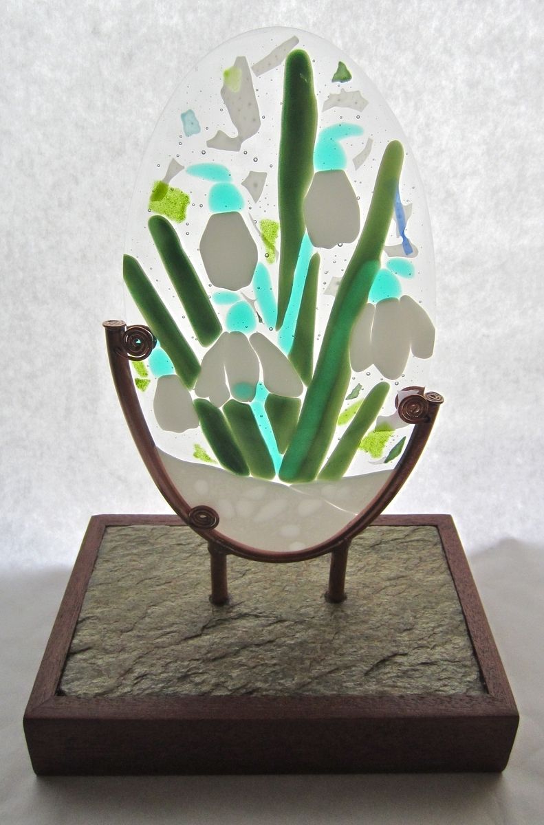 Hand Made Fused Glass Art Parent Gifts by Caron Art Glass