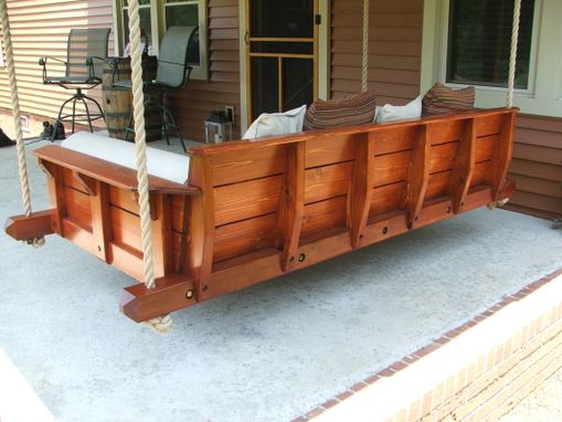 Custom Made Rustic Porch Bed Swing