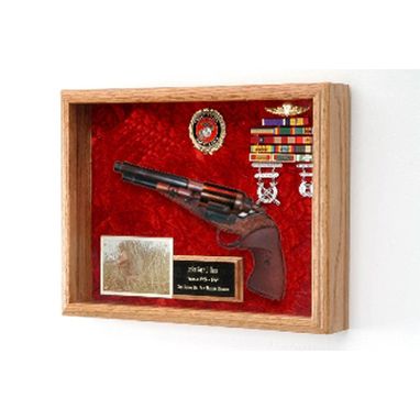 Custom Made Pistol Display Case, Pistol Shadow Box