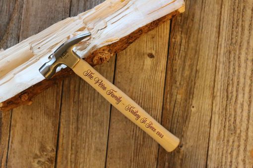 Custom Made Custom Engraved Wood Hammer --Ham-Lw-The Perro Family