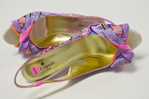 Custom Made Hand Painted Wedding Shoes - Bridal Shoes - Hand Painted Heels- Purple/ Pink Shoes