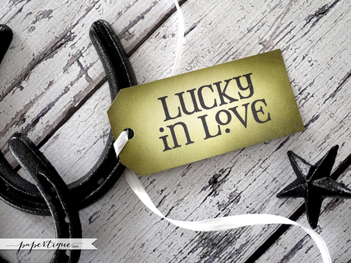 Custom Made Lucky Wedding Tags - Rustic Favor Tags With Raffia - Eco Friendly Wedding Tags