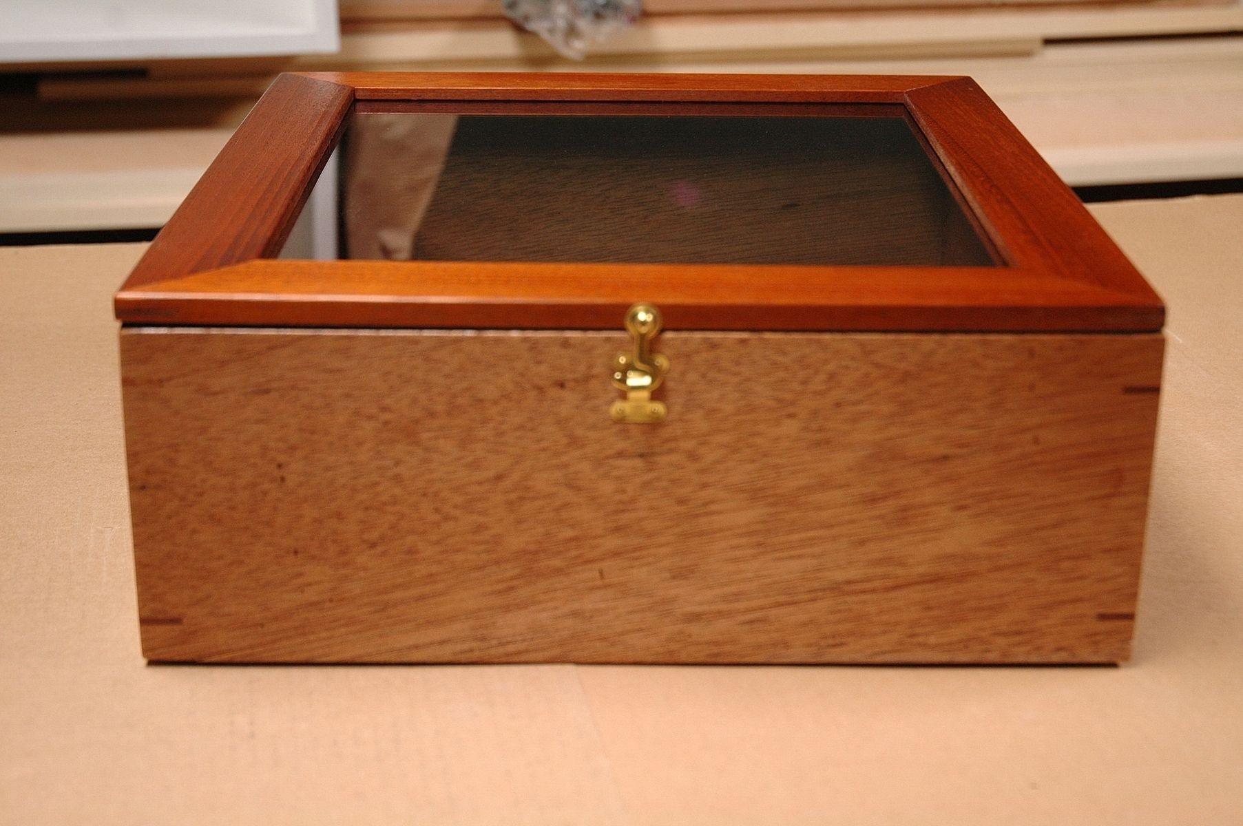 Custom Mahogany Book Display Box by WoodenItBeNice