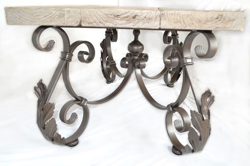 Custom Made Wrought Iron Side Table