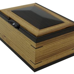Custom Watch Cases Cabinets Custommade Men S Valet Watch Box Solid Zebrawood With Wenge Accents By Nicholas Jones