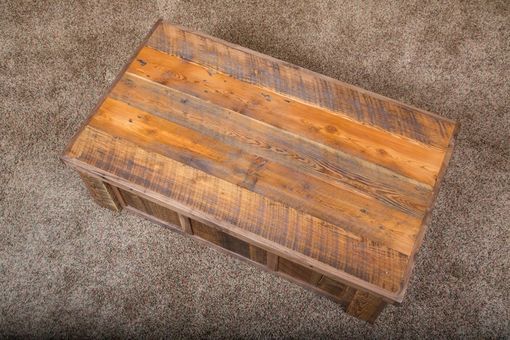 Custom Made Hidden Gun Barn Wood Coffee Table