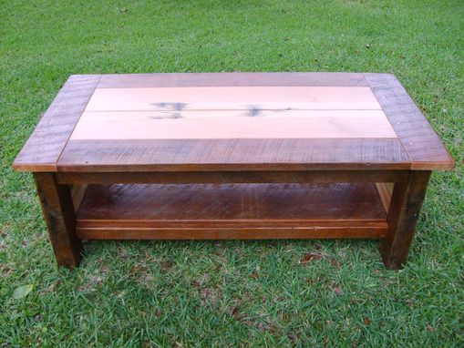 Custom Made Reclaimed Heart Pine Coffee Table