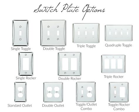 Custom Made Accent Crystallized Toggle Light Switch Plate Cover Chrome Genuine European Crystals Bedazzled