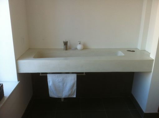 Custom Made Tennis Sink - Concrete