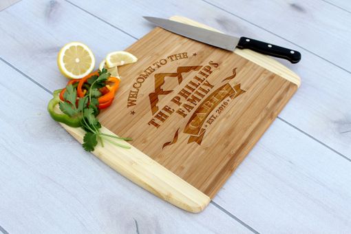 Custom Made Personalized Cutting Board, Engraved Cutting Board, Custom Wedding Gift – Cb-Bam-Phillips Cabin
