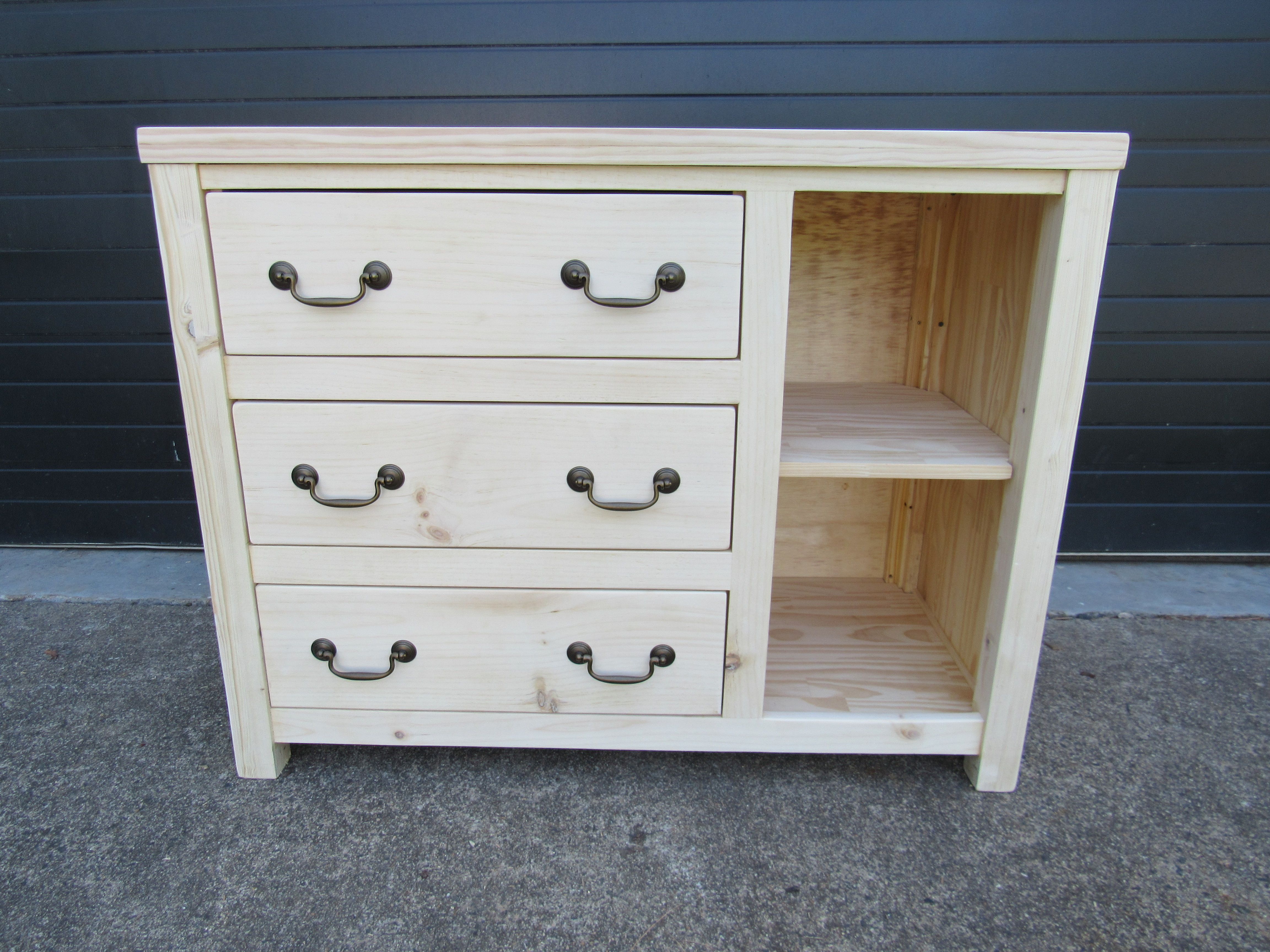 Hand Made Pine Dresser Custom Size Custom Handles Unfinished Or