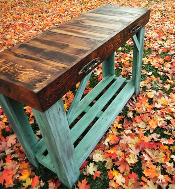 Custom Made Cottage Chic Reclaimed Entry Table | Sofa Table