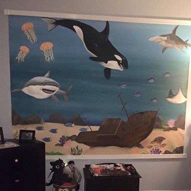 Custom Made Ocean Mural On Canvas