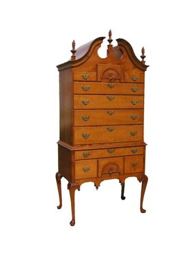 Custom Made Bonnet Top Highboy