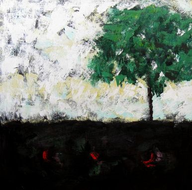 Custom Made Abstract Landscape Original Acrylic Painting Sale