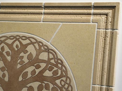 Custom Made Tree Of Life Travertine Mosaic Tile