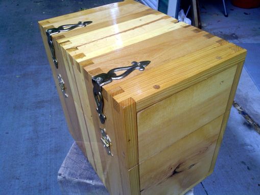 Custom Made Treasure Chest In Reclaimed Hickory And Pine
